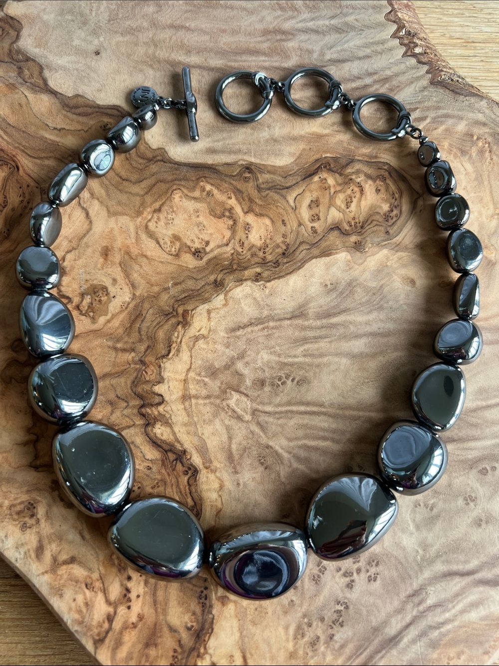 Elegant Gunmetal Bead Necklace - Jones New York
